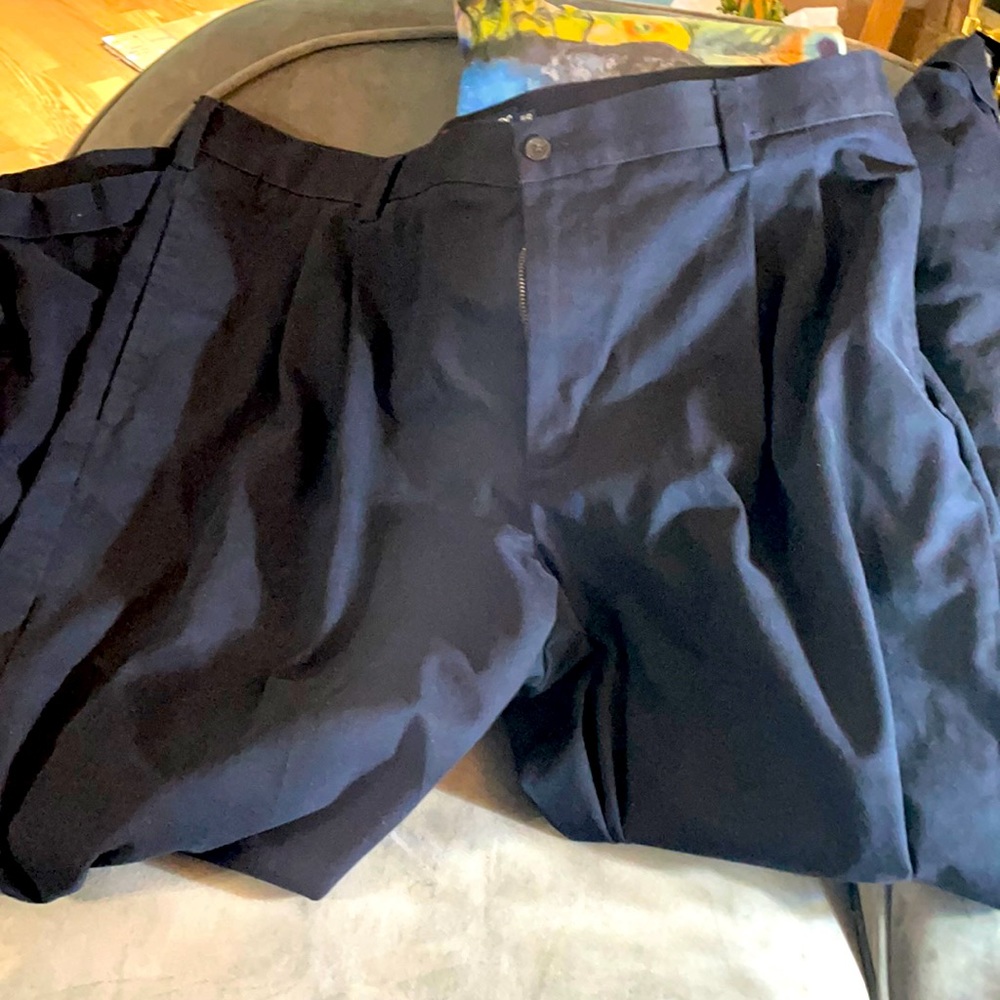 Men’s Chaps Navy Dress pants size 40x32